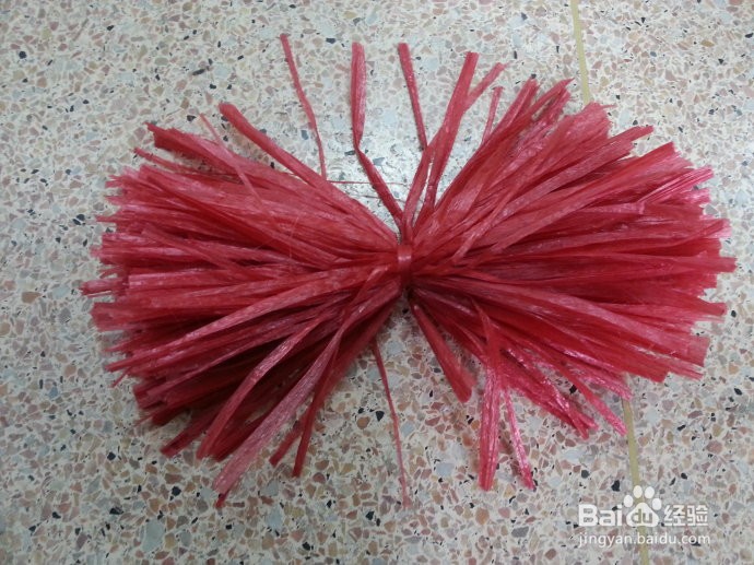 塑料绳毽子的制作方法图片