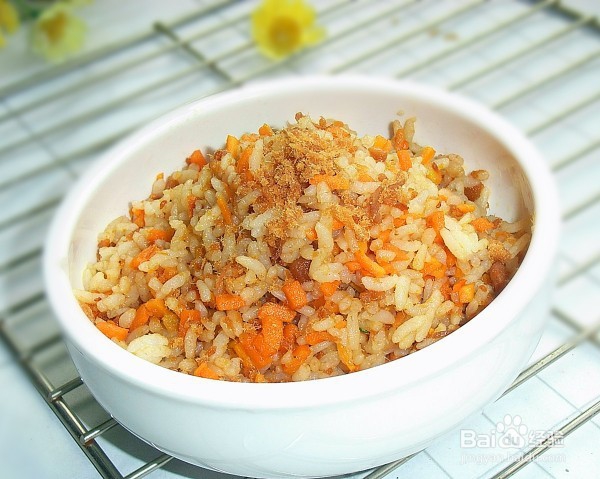 胡萝卜肉松炒饭怎么做