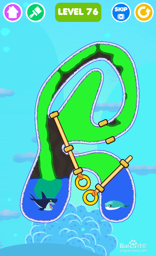 Save The Fish的LEVEL 76怎样过关？