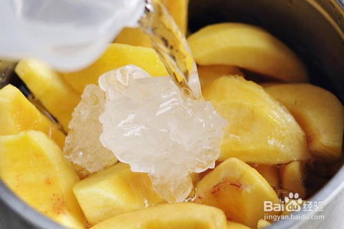 黄桃果冻的做法