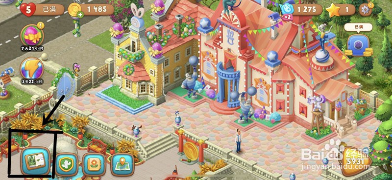 梦幻花园Gardenscapes主界面都包含了什么(1)