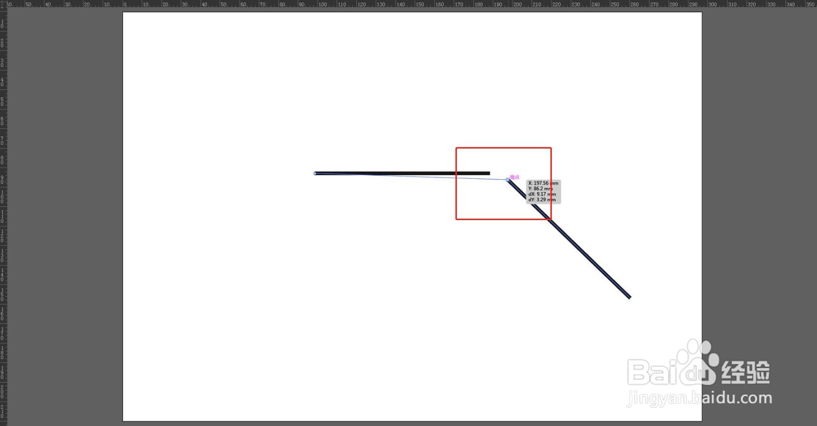 ​在AI中怎么将两条线段合并成一条线段