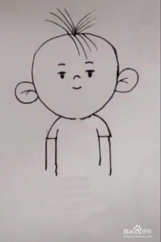 简笔画大耳朵图图的画法