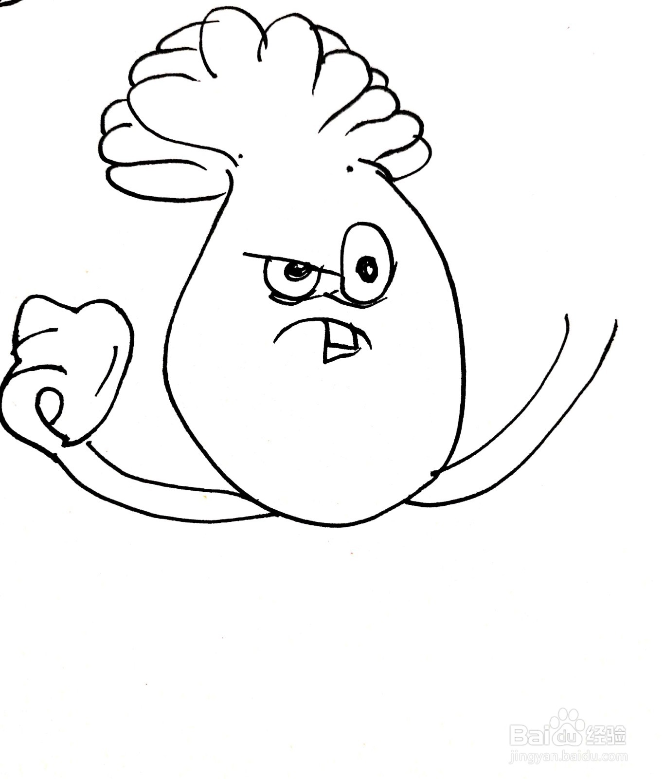 适合3-6岁的菜问幼儿简笔画