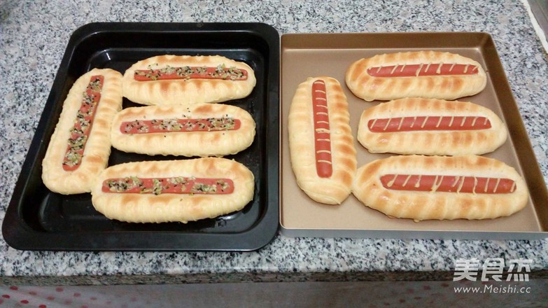 火腿卡仕达酱面包