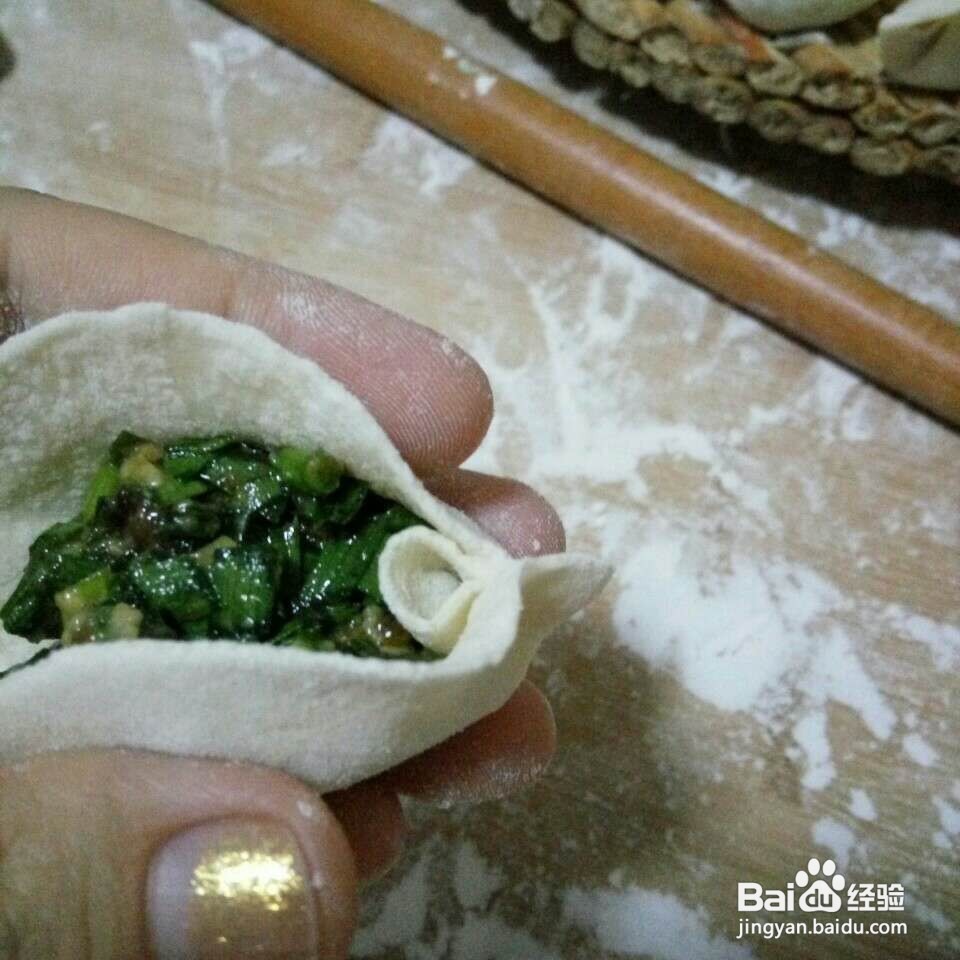 多馅又美观的麦穗饺子