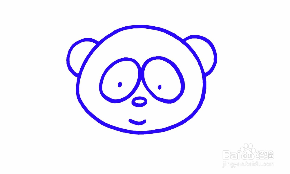 简笔画熊猫头像怎么画