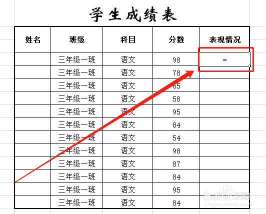 表格如何实现条件显示/根据业绩标示其表现情况
