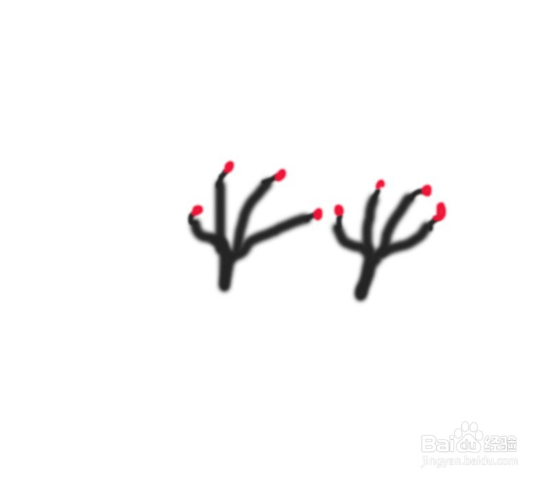 用动物的脚印画一幅画怎么画
