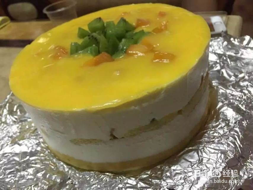 奇异果&芒果双层蛋糕