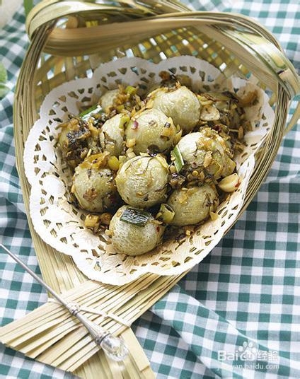 美味热菜：腌菜炒汤圆做法