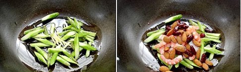 杏仁芦笋虾的做法