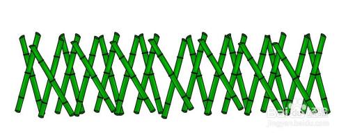 flash繪製一個卡通竹子籬笆的方法