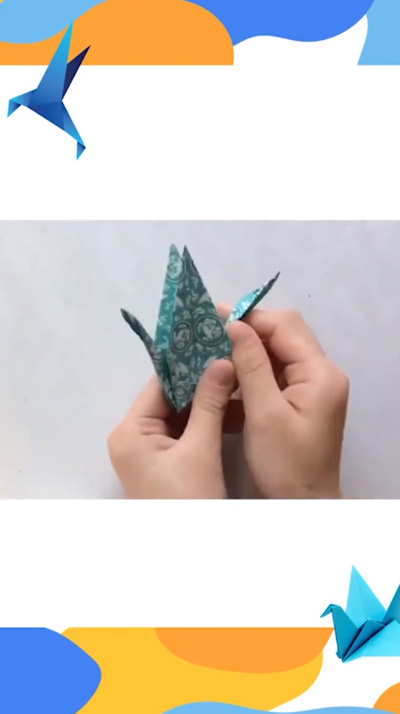 折纸千纸鹤怎么做？