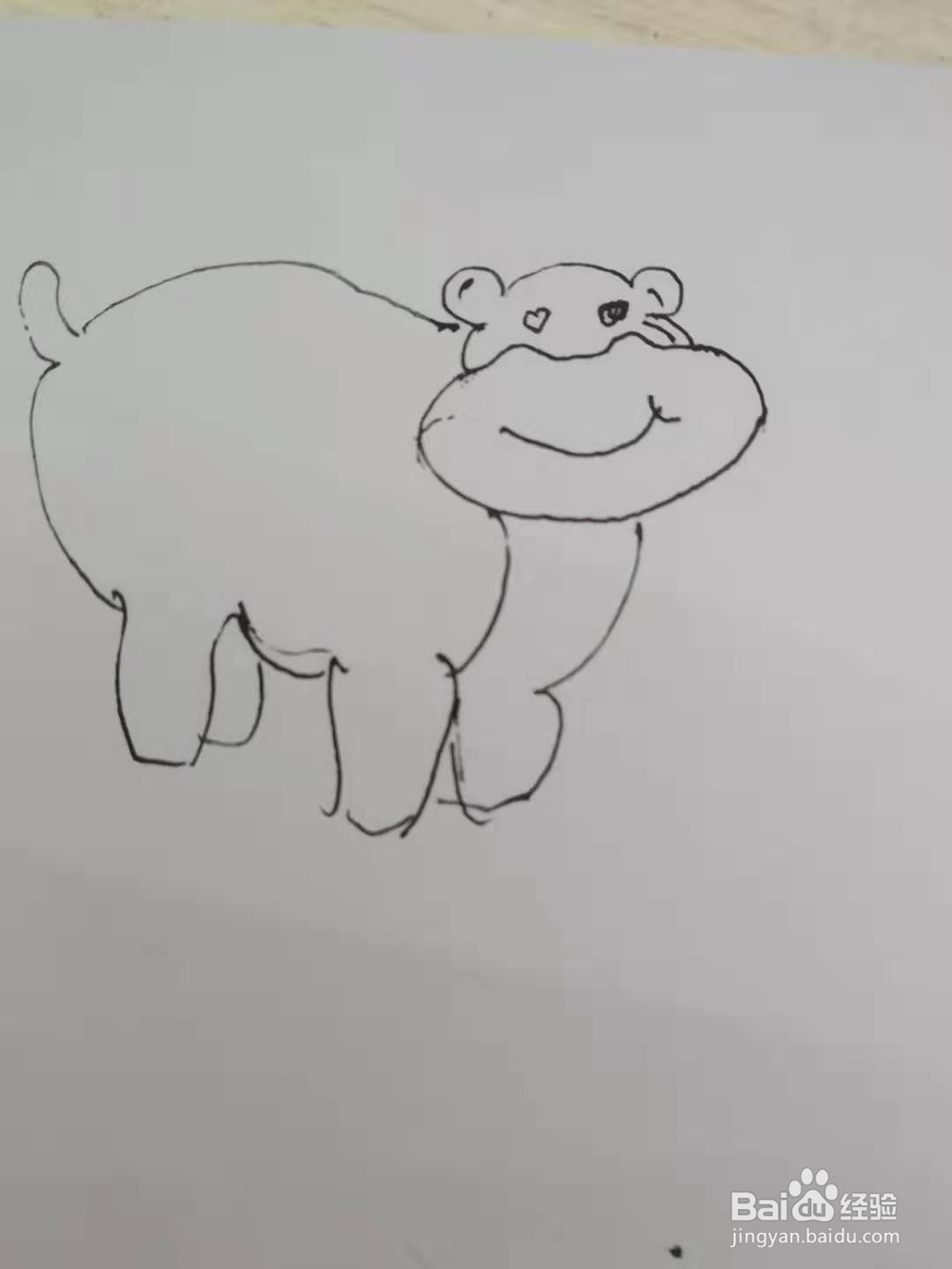 怎么画一只勤劳的黄牛