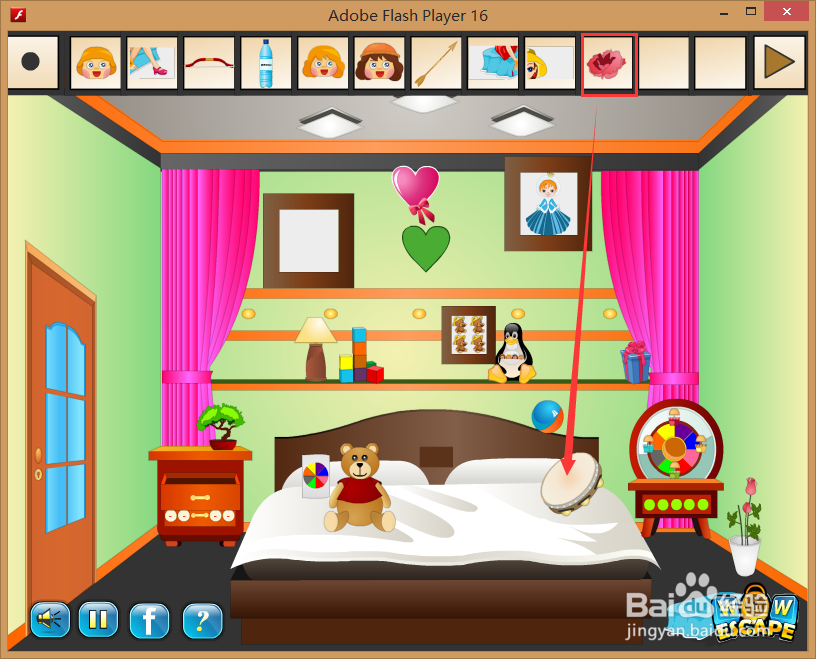 Flash游戏攻略：[46]逃出孩子的迷你卧室