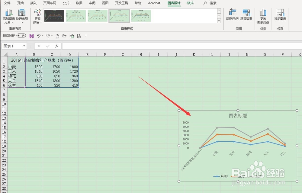Excel中如何把数据用折线图的形式表现出来