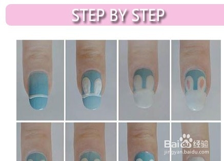 DIY超级甜美兔兔美甲 戳中你的萌点