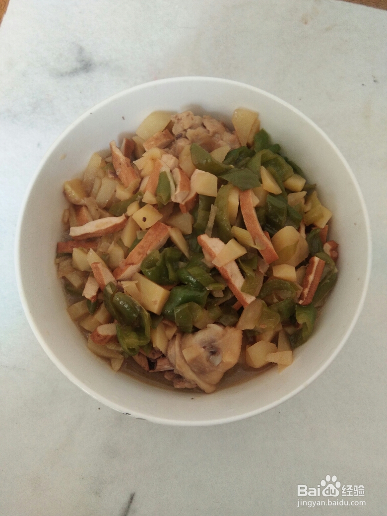 吃不胖的香干土豆鸡腿