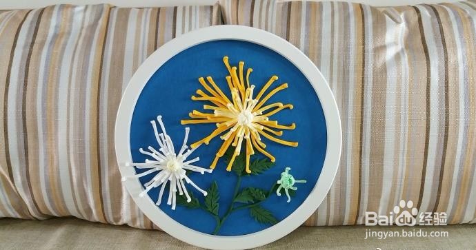 儿童粘土菊花插画手办制作教学