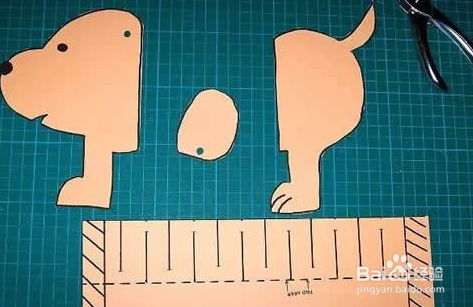 幼儿园手工制作弹簧狗 彩纸做玩具狗狗的方法