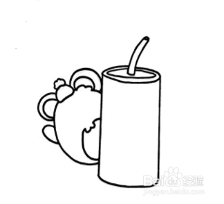 怎么画鼠年鞭炮