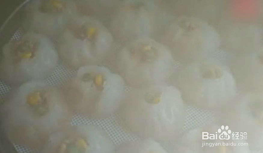 虾仁猪肉馅水晶包子做法