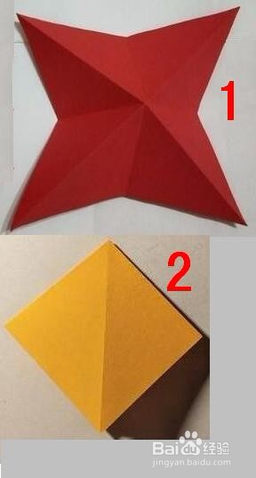 兔耳折盒子折纸图解教程