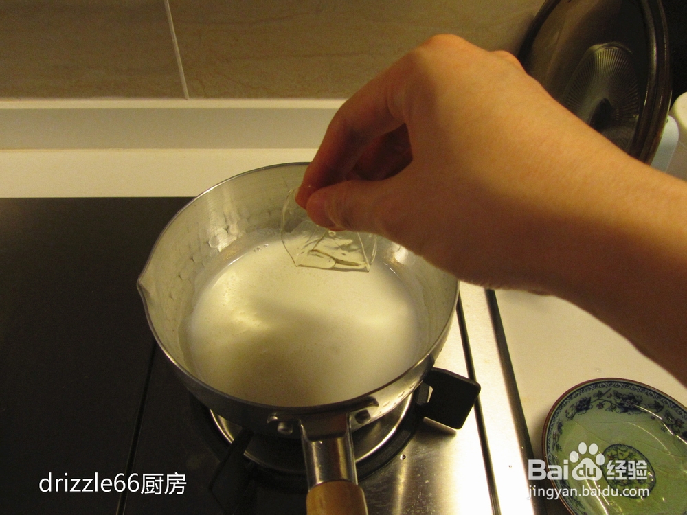 山药牛奶免烤布丁——能吃出椰奶味道