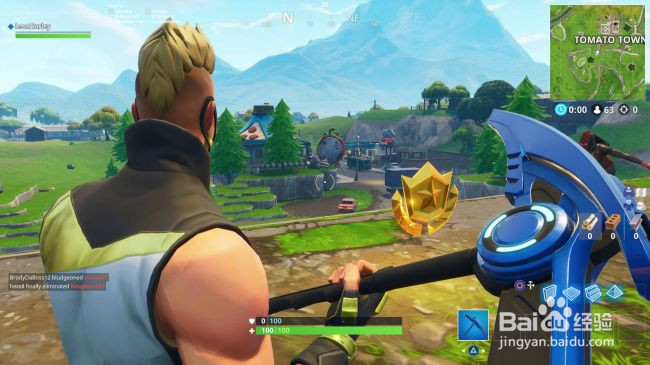 堡垒之夜 跟随在露天影院找到的藏宝图