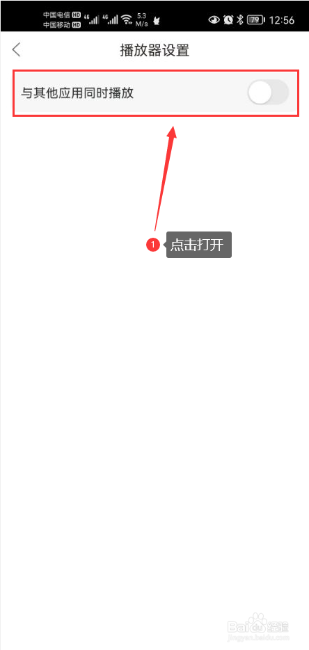 漫播怎么打开与其他应用同时播放功能