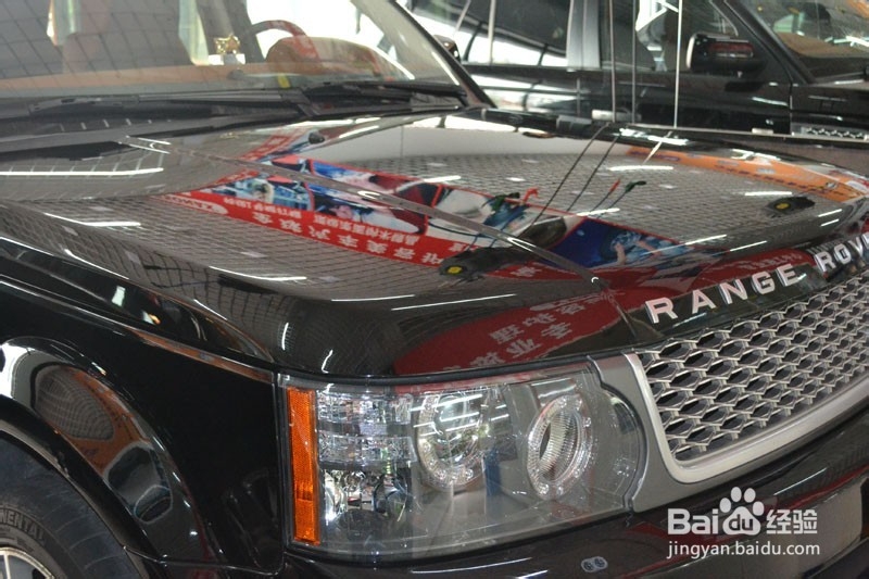 路虎揽胜汽车漆面美容镀晶的效果