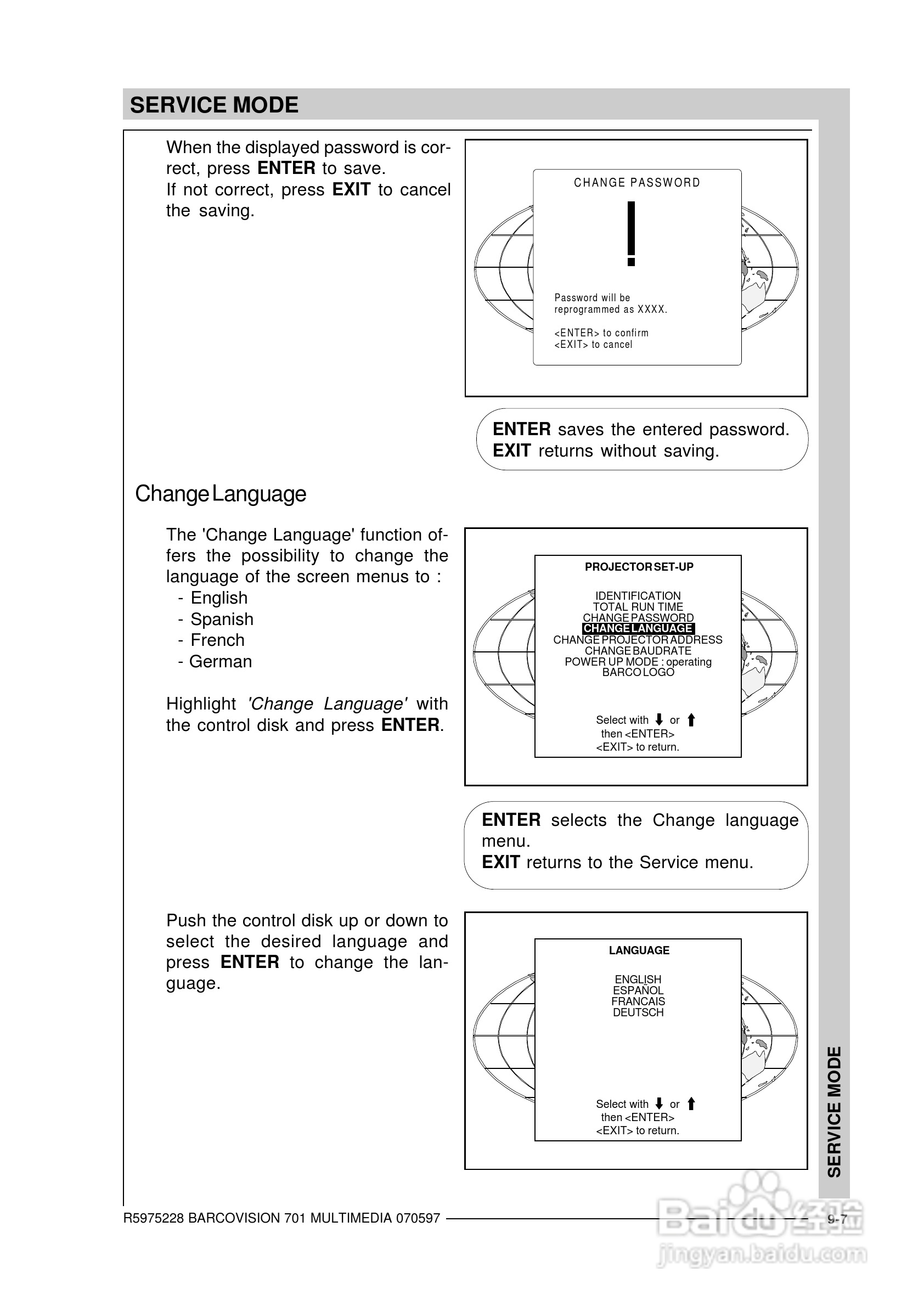 Barco巴可 VISION 701投影机说明书:[11]