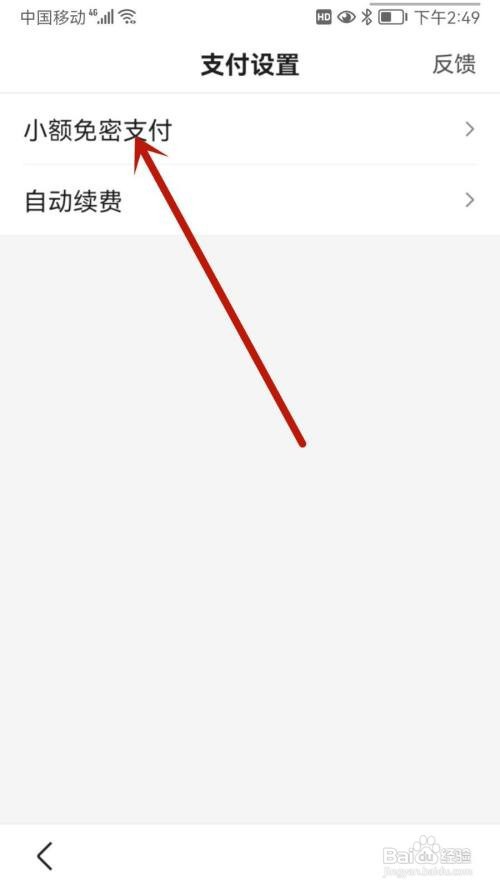百度怎样开通小额免密支付