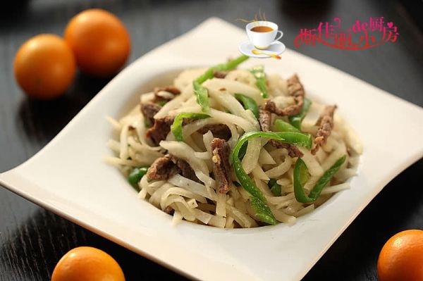 牛肉青椒萝卜丝