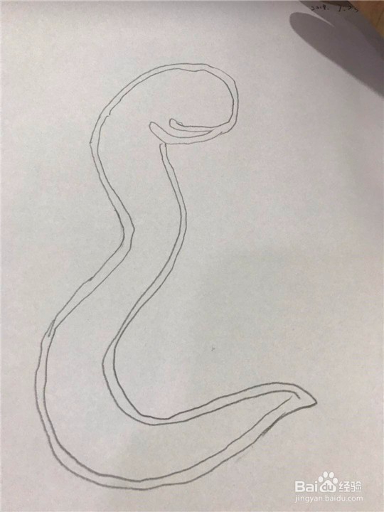 蛇的简笔画的画法