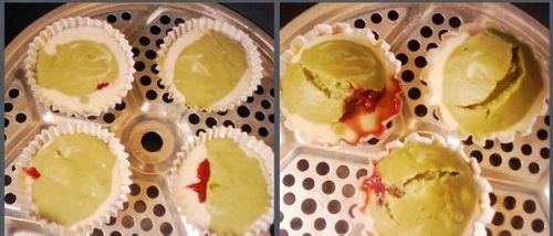 双色果酱发糕怎么做