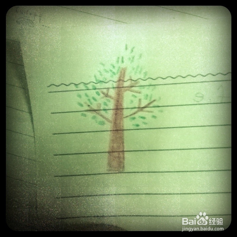 如何画小饰品---树