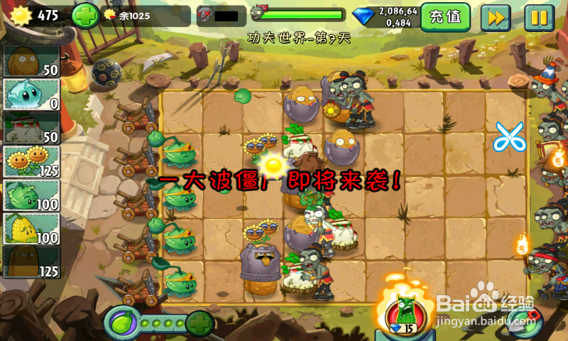 植物大战僵尸2功夫世界：[18]第七天三星攻略2