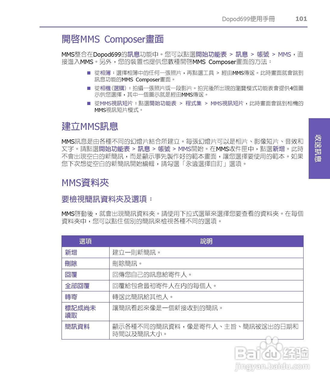 多普达HTC Dopod 699手机使用说明书:[11]