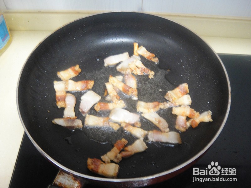 干煸五花肉杏鲍菇的做法