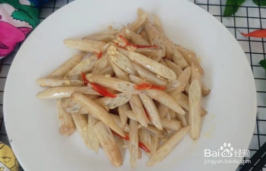 酸脆藕心菜的做法