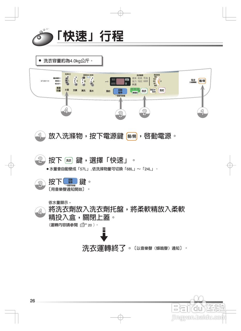 日立SF-BW11H洗衣机使用说明书:[3]