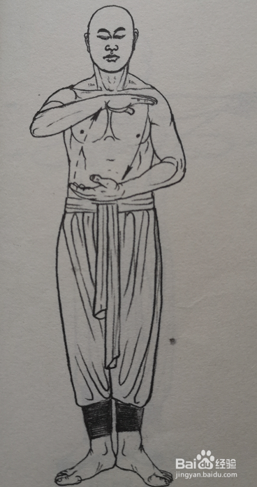 易筋经十二势正身势第8-9节