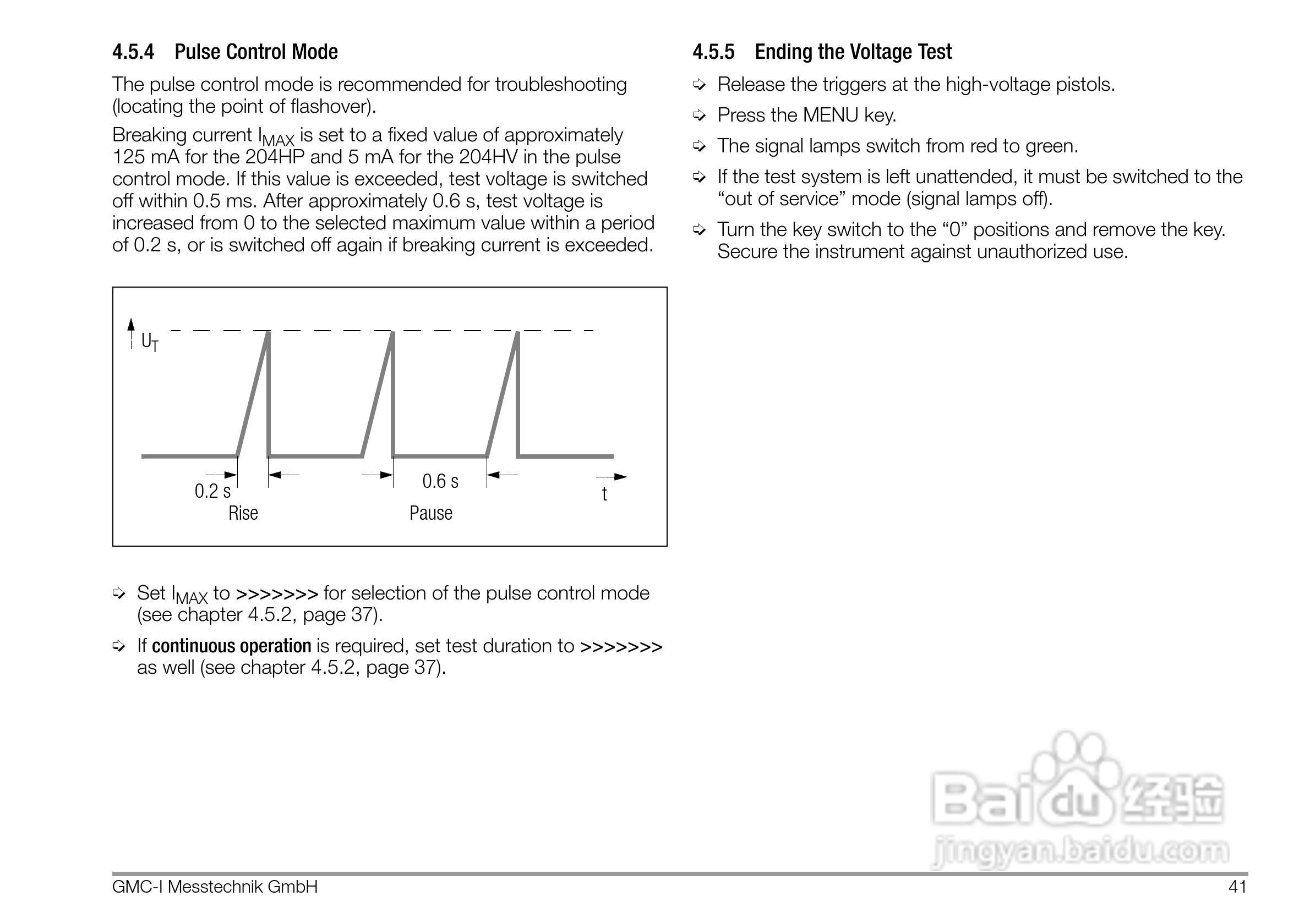 PROFITEST 204安规测试仪使用说明书:[5]