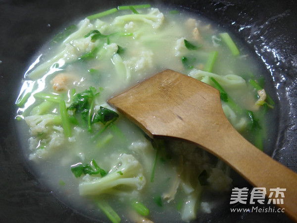 芹菜开洋花菜羹