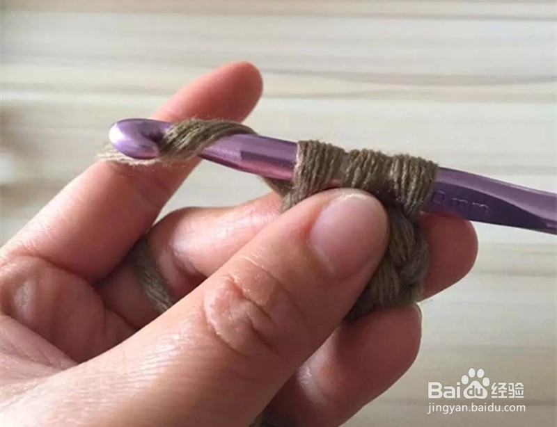 钩针编织基础针法:中长针