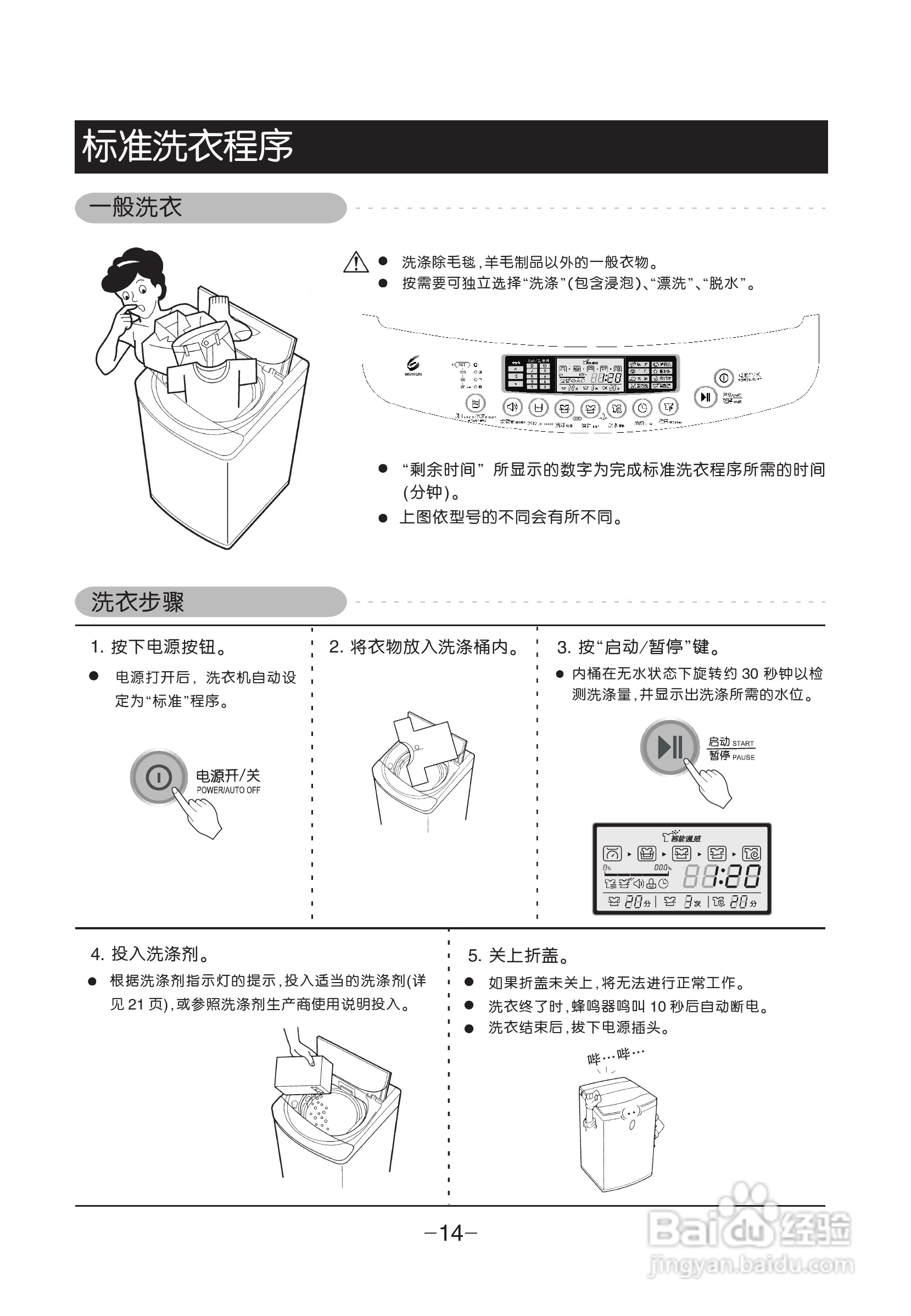 LG XQB105-V3D洗衣机使用说明书:[2]