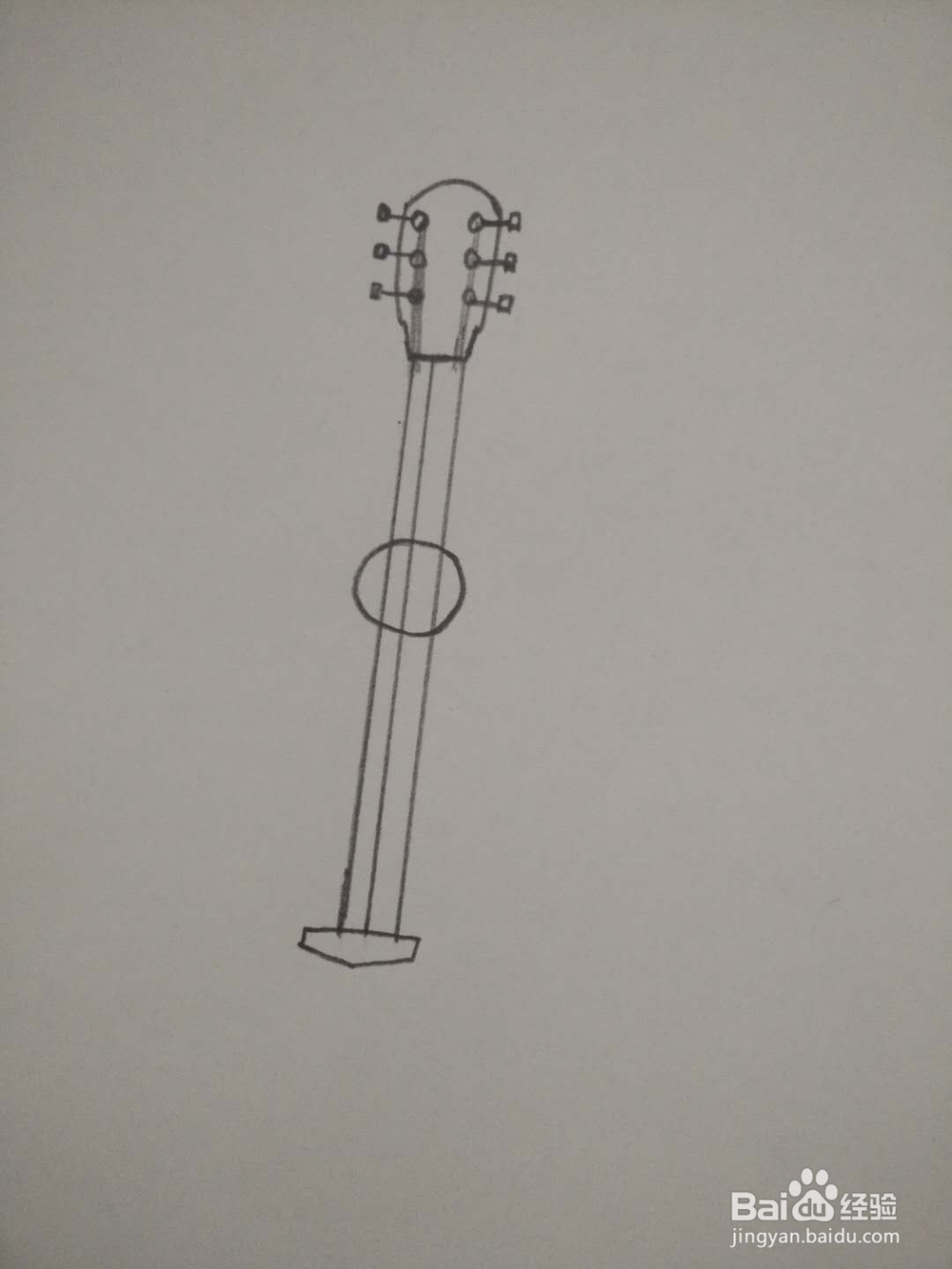 教你画吉他简笔画