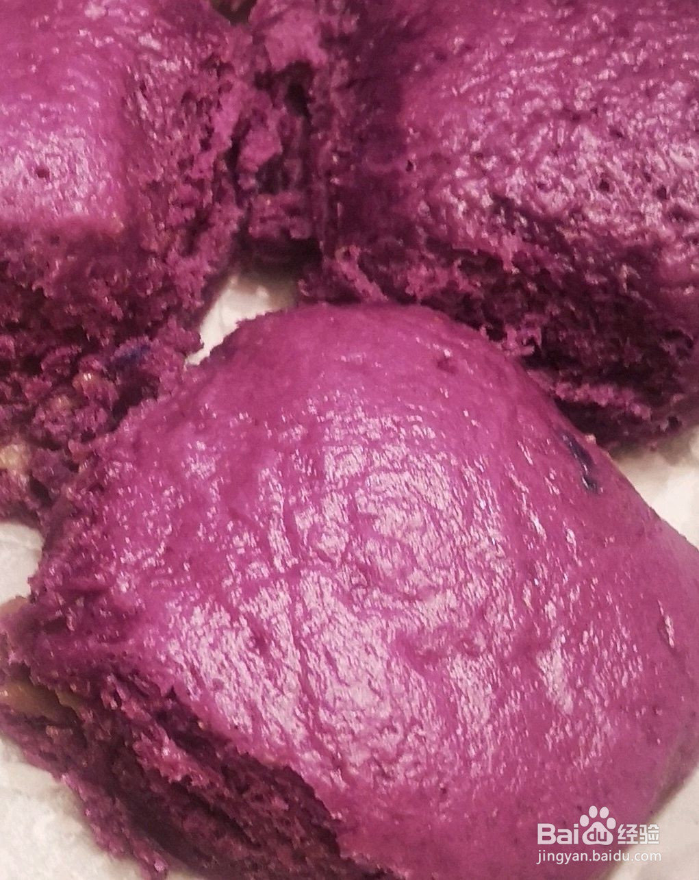 奶香紫薯芋泥馒头的做法